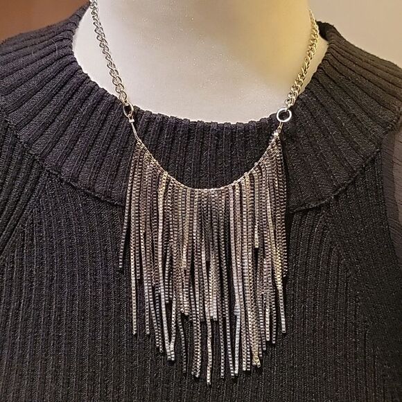 NWOT Chicos fringe necklace  - Picture 1 of 3